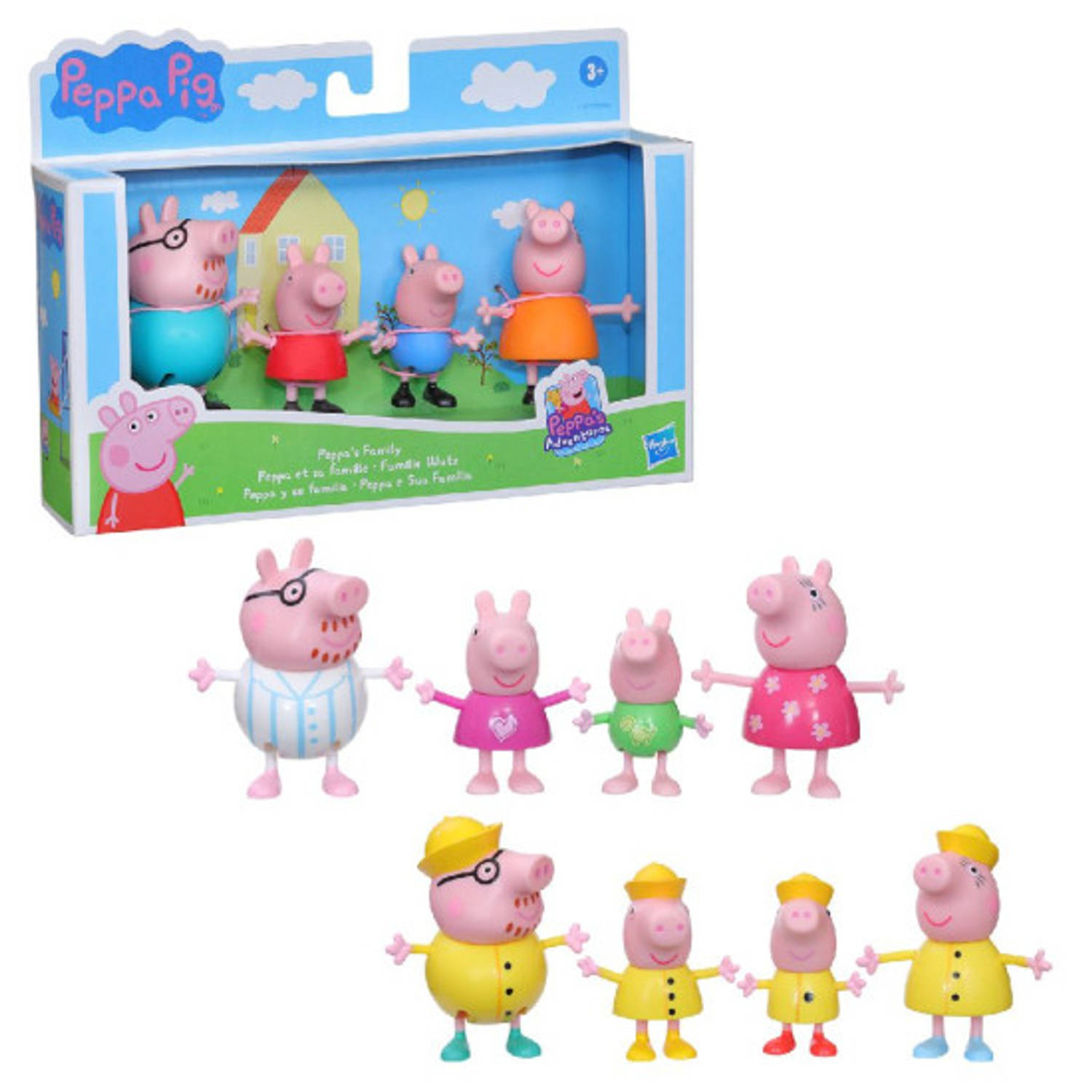Peppa Pig Familie - Speelfigurenset - Prijs per Set van 4