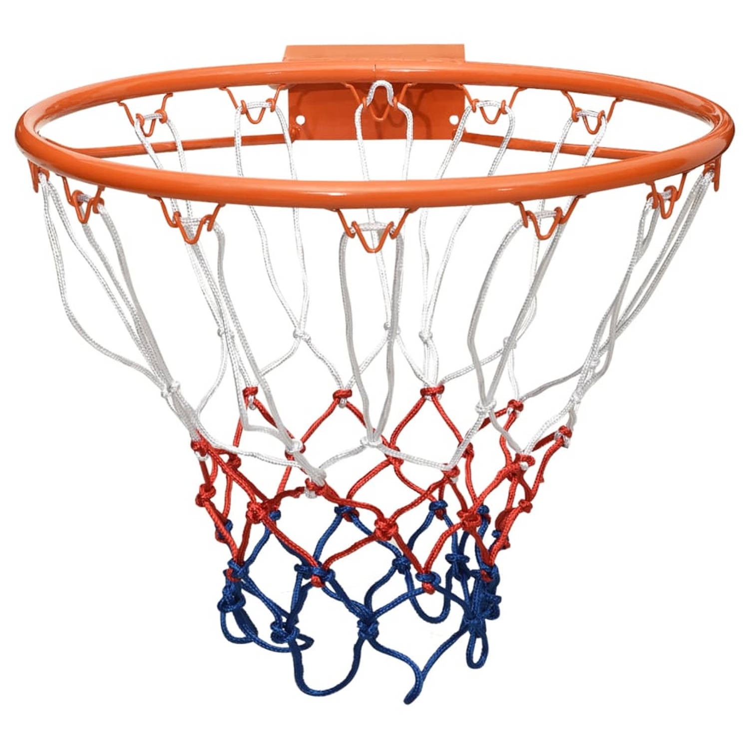 The Living Store Basketbalring - Klassieke stalen basketbalring voor alle weersomstandigheden - Wandmontage - Diameter 39cm - Montagematerialen inbegrepen