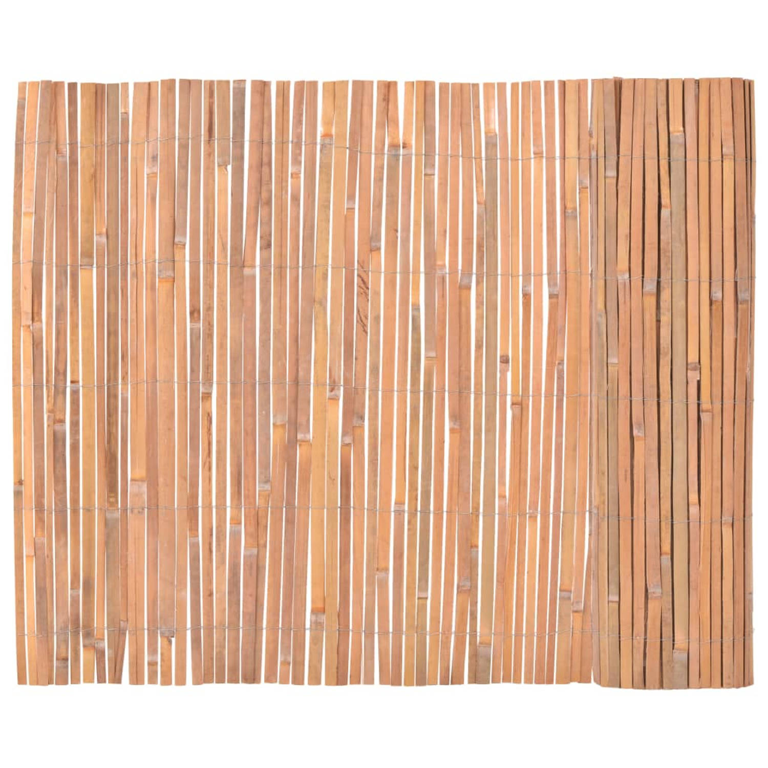 The Living Store Scherm 150x600 cm bamboe - Schuttingdeel