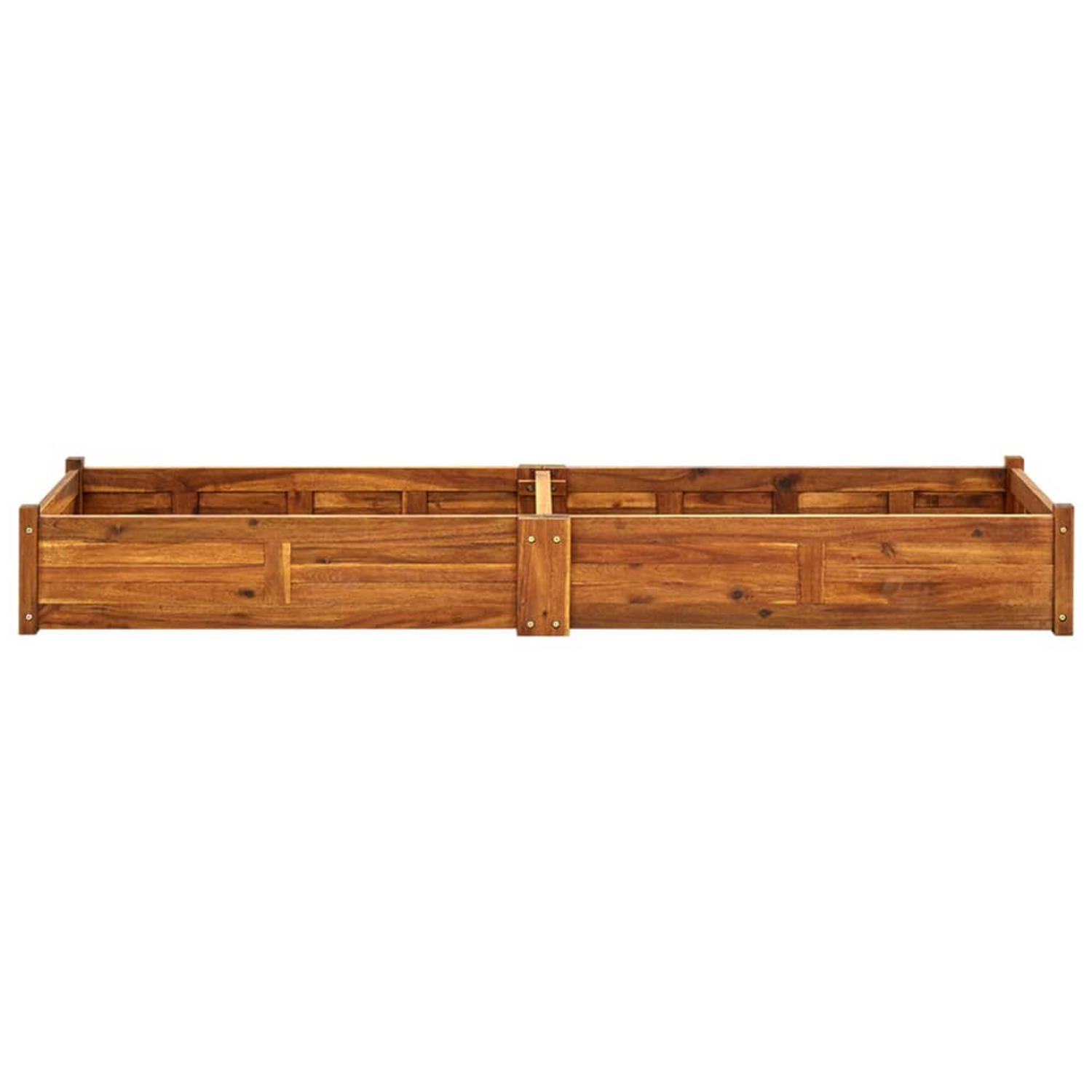 The Living Store houten plantenbak - Verhoogd - 200x50x25 cm - Acacia+houten olie