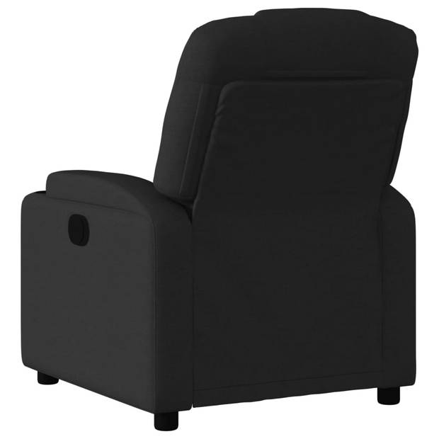 vidaXL Fauteuil verstelbaar stof zwart