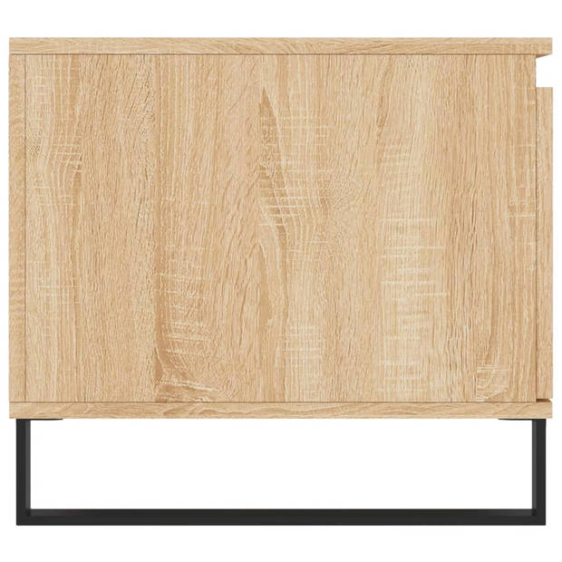 vidaXL Salontafel 100x50x45 cm bewerkt hout sonoma eikenkleurig