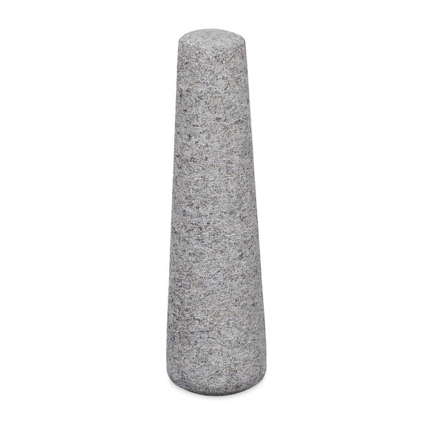 Kruidenstamper, Vijzel met stamper van graniet natuursteen 14 x 14 x 7 cm