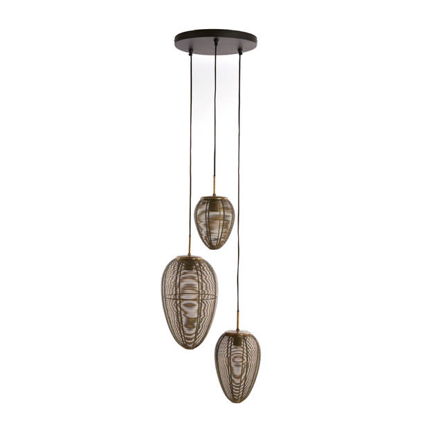 Light and Living hanglamp - zwart - metaal - 2969918