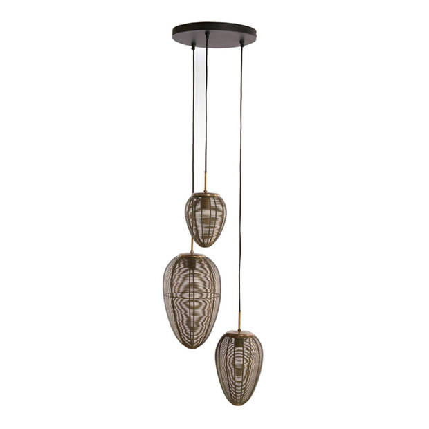 Light and Living hanglamp - zwart - metaal - 2969918