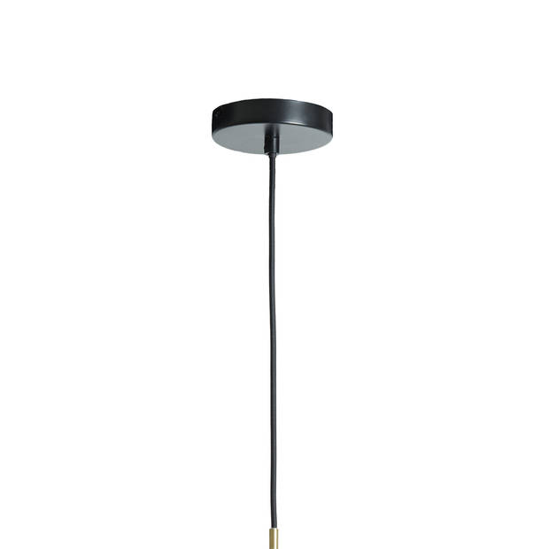 Light and Living hanglamp - zwart - glas - 2969012