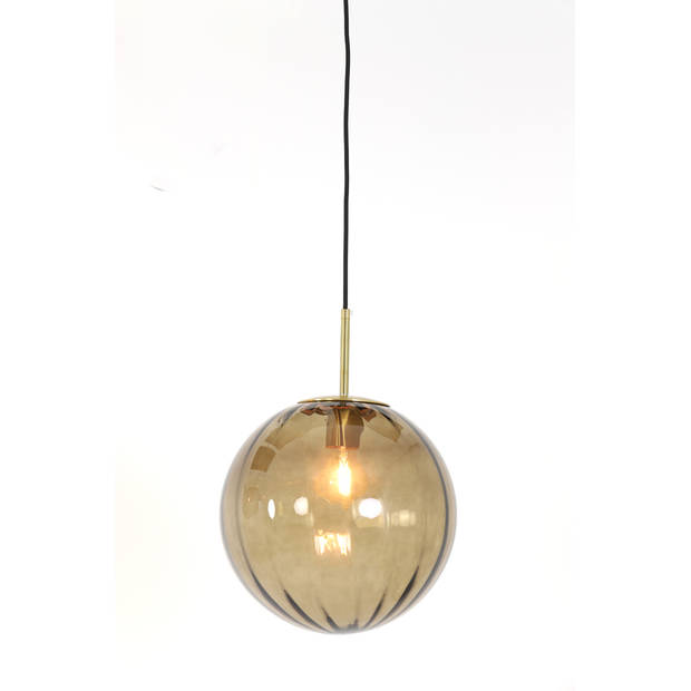 Light and Living hanglamp - goud - glas - 2957282