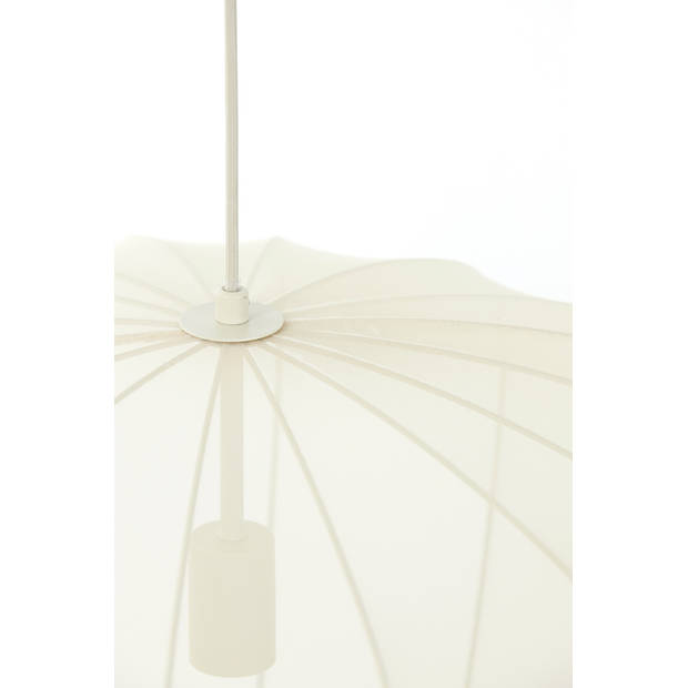 Light and Living hanglamp - wit - textiel - 2963527