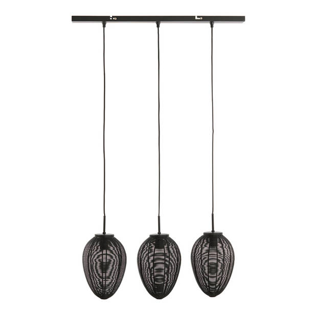 Light and Living hanglamp - zwart - metaal - 2969812