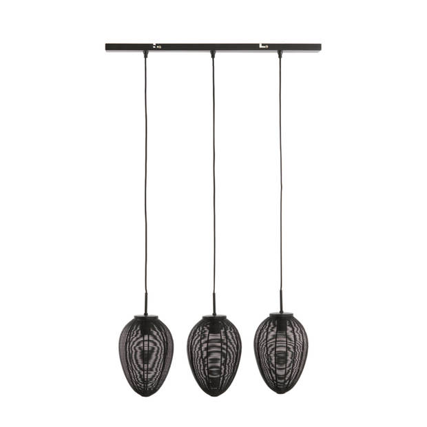 Light and Living hanglamp - zwart - metaal - 2969812