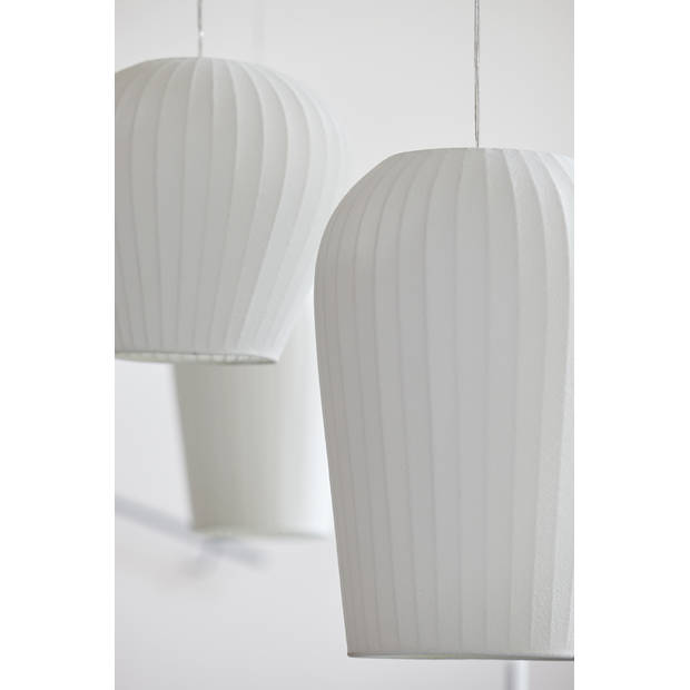 Light and Living hanglamp - wit - kunststof - 2958426