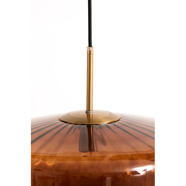 Light and Living hanglamp - goud - glas - 2972064