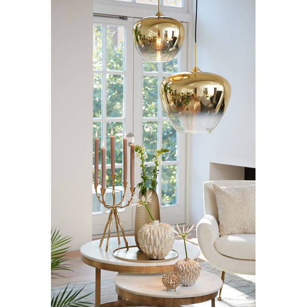 Light and Living hanglamp - goud - glas - 2952285