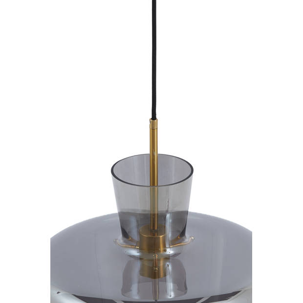 Light and Living hanglamp - zwart - glas - 2971127