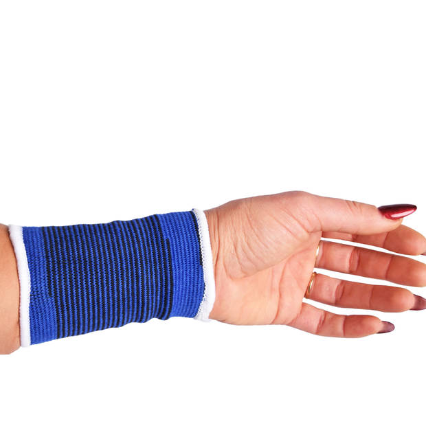 Polsbandage Blauw Polsbrace Voor Links of Rechts Sportbrace 7.5*11 cm Polsbeschermers Maat M Polssteun