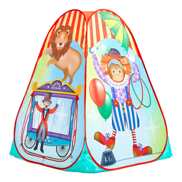 Pop-it-Up pop up speeltent kinderen Circus - 90x90x110 cm