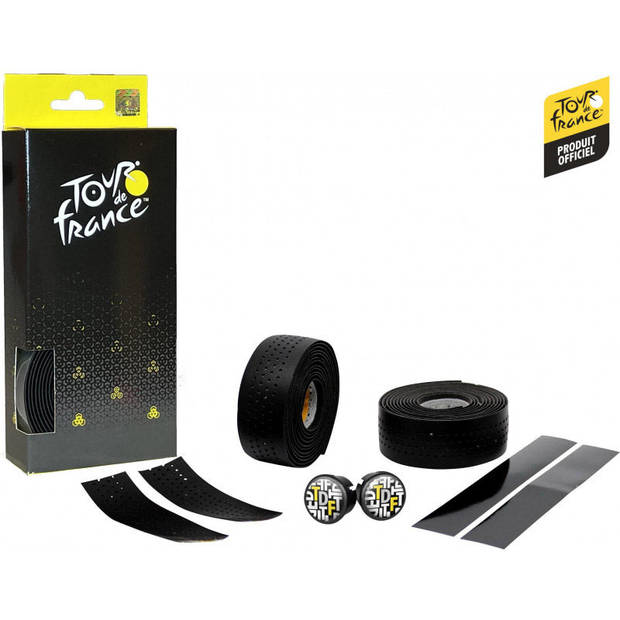 Velox Stuurtape geperforeerd TdF zwart (2st)