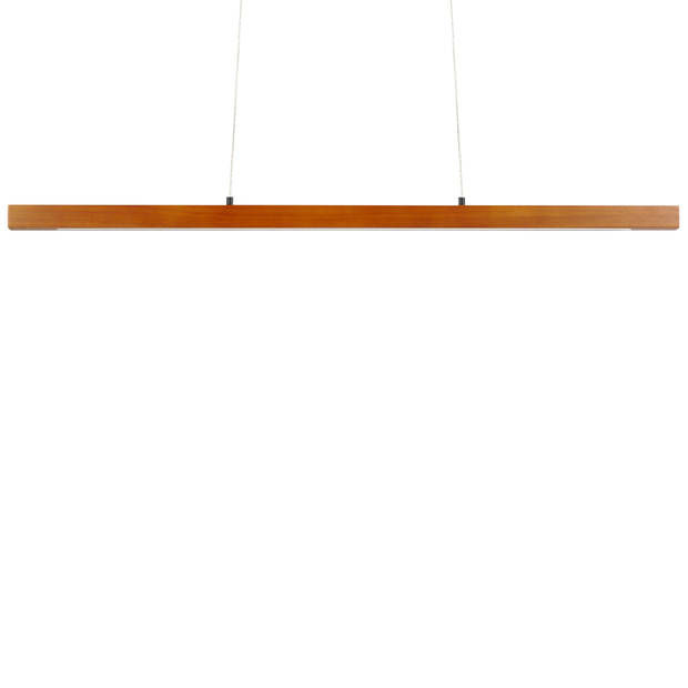 Beliani STEWARTS - Hanglamp-Donkere houtkleur-Eikenhout