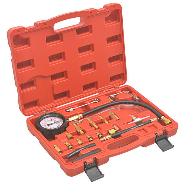 The Living Store Brandstofinjectiedruktestset - Professioneel - Mechanisch en elektrisch - 0-140 PSI/0-10 bar -