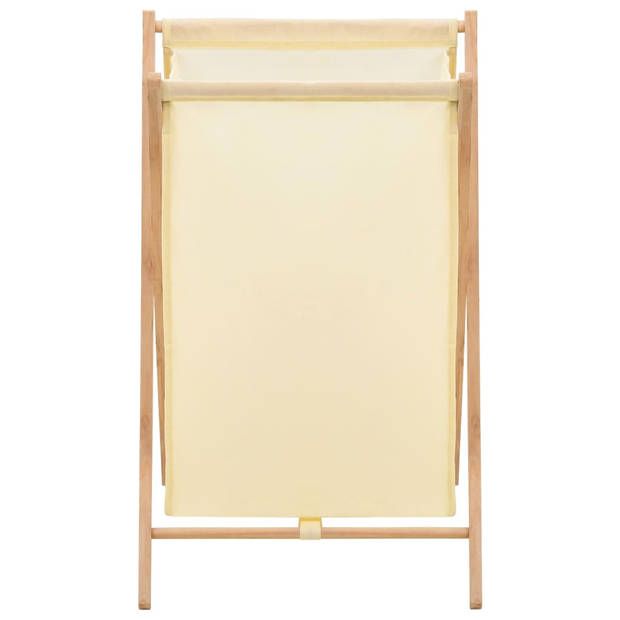 vidaXL Wasmand 42x41x64 cm cederhout en stof beige