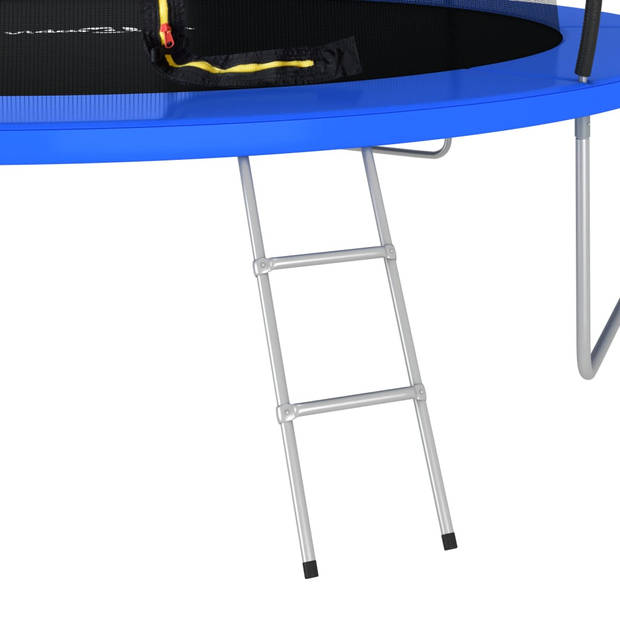 The Living Store Trampoline - Ronde trampolineset met veiligheidsnet en regenhoes - 460 x 80 cm (ø x H) - GS