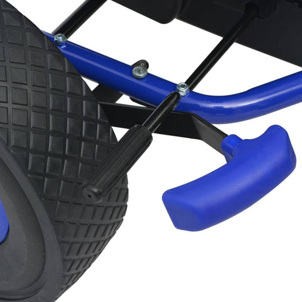 The Living Store Skelter Blauw - Verstelbare zitting - Pendelende as - Schakelbare koppeling - PVC wielen - Afmetingen-