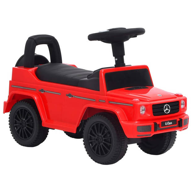 The Living Store Loopauto - Mercedes Benz - Rood - 70 x 31 x 42 cm - Duurzame Kunststof - 12-36 maanden - Max - 25 kg