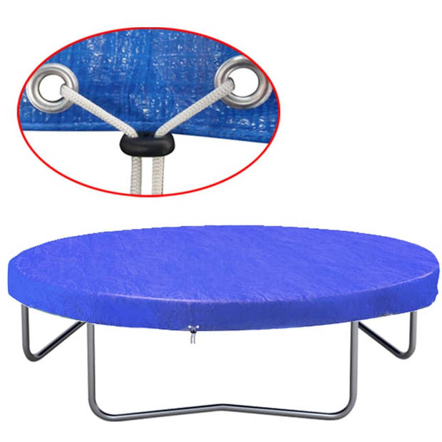The Living Store Trampolinehoes - Donkerblauw - 480 cm - Polyethyleen
