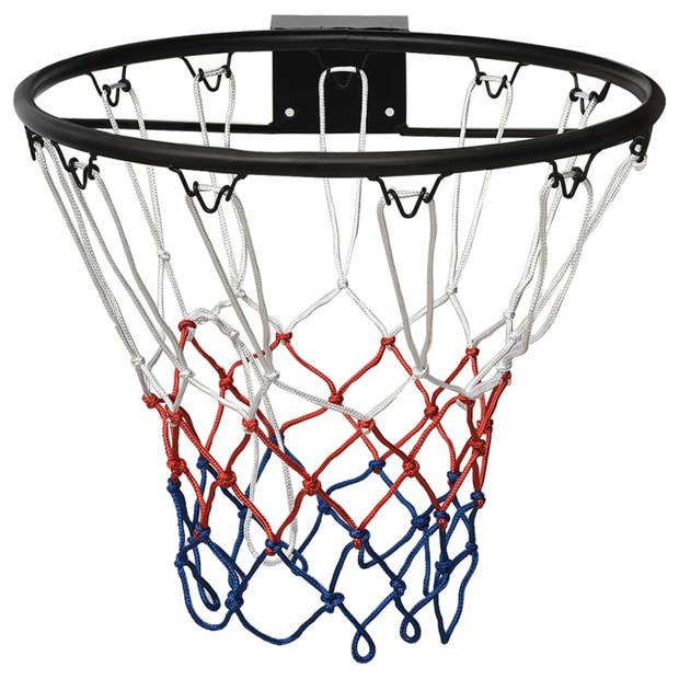 The Living Store Basketbalring Stalen - Wandmontage - Duurzaam - Stabiel - Geschikt voor binnen en buiten - 45 cm -