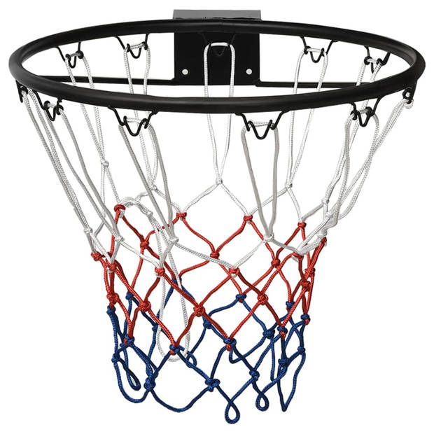 vidaXL Basketbalring 45 cm staal zwart