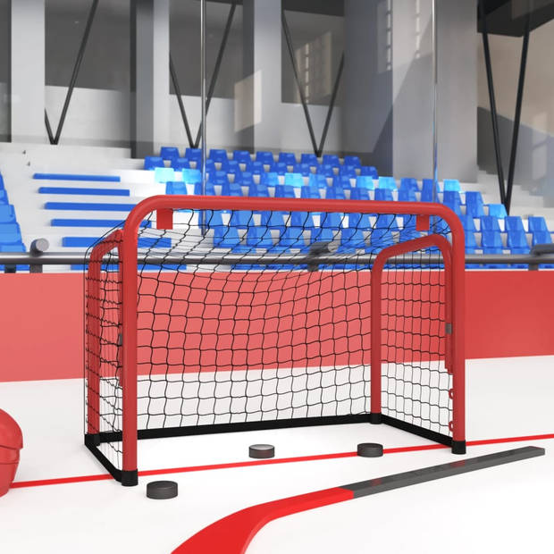 The Living Store Hockeydoel - Duurzaam polyester net - Stabiel stalen frame - Brede toepassingen - Eenvoudige montage -