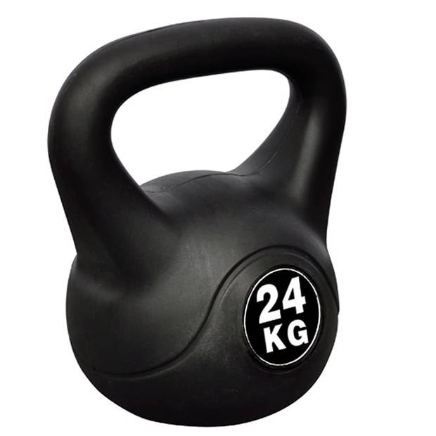 The Living Store Kettlebell 24 kg - Cardio- en krachttraining - Zware kogelvormige gewicht - Soldaten - wielrenners -