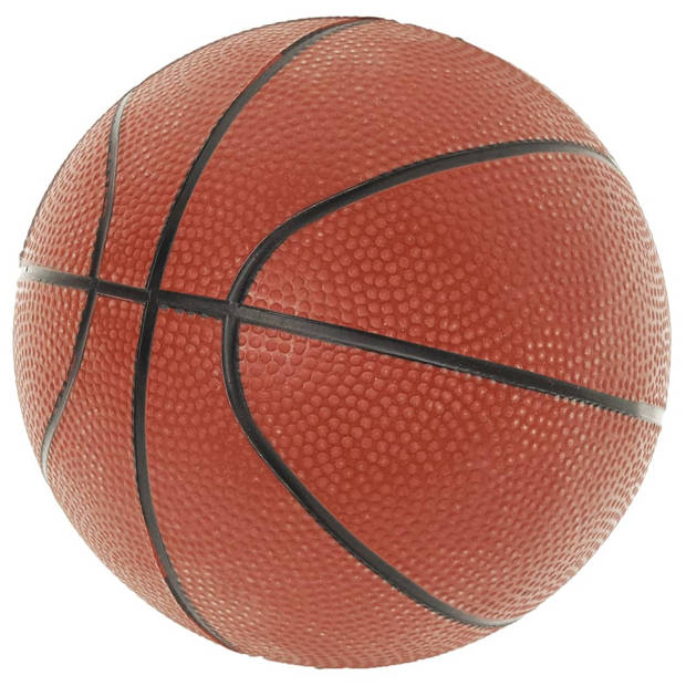 The Living Store Basketbalring Inclusief IJzeren Ring - 3-Kleurig Net - Pomp en Bal - Verstelbare Hoogte - PE en