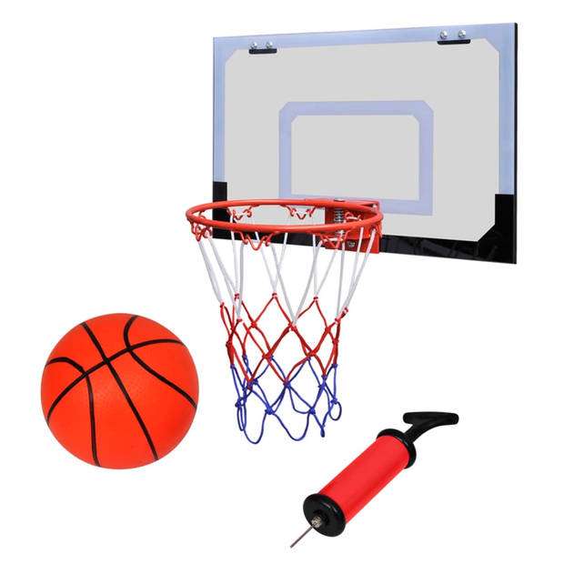 The Living Store Basketbal set - Binnen - Inklapbaar - Stabiel - Stalen frame - Polyester net - Schuimvulling - 1x