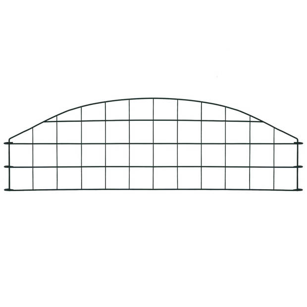 The Living Store Hekset Gepoedercoat Staal - 773x(140-260)mm - Groen