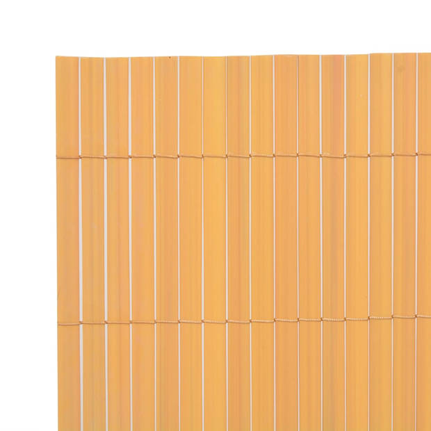 The Living Store Tuinafscheiding - Geel PVC - 90 x 300 cm - Flexibel - Weerbestendig