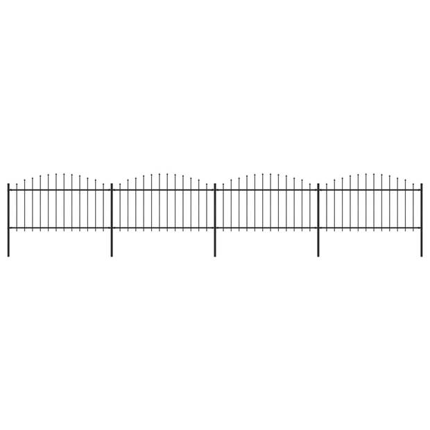 The Living Store Tuinhek - Stalen omheining - 6.8m - (1.25-1.5)m hoog