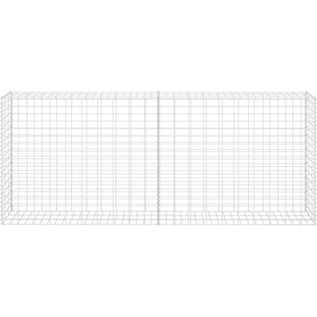 The Living Store Gabion Mand - 85x30x200 cm - Gegalvaniseerd Staal - Draaddiameter 3.5 mm