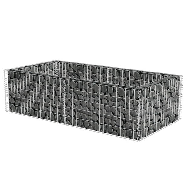 The Living Store Gabion Volièregaas - 180 x 90 x 50 cm - Gegalvaniseerd Staal