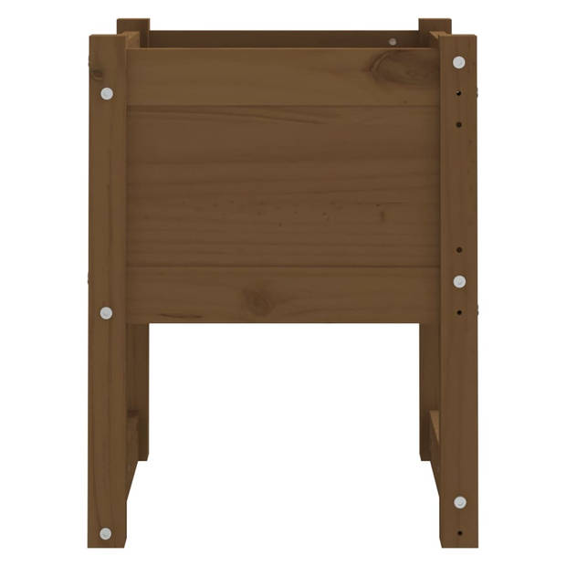 vidaXL Plantenbak 40x40x52,5 cm massief grenenhout honingbruin