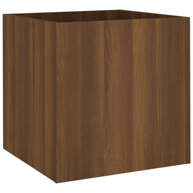 vidaXL Plantenbak 40x40x40 cm bewerkt hout bruineiken