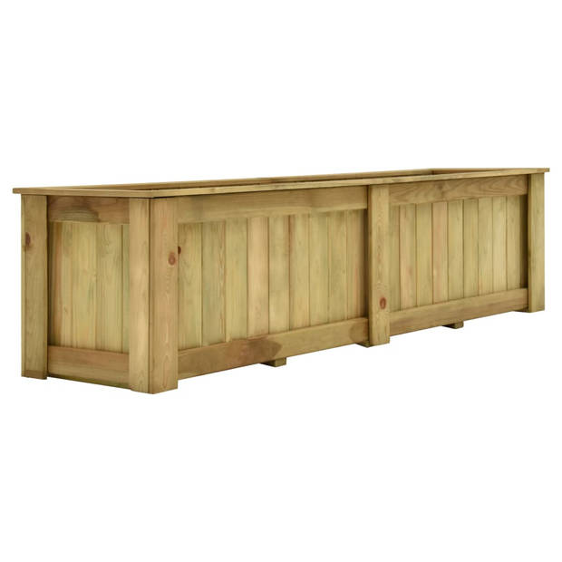 The Living Store Houten Tuinbak - Verhoogd - 196 x 50 x 50 cm - Weerbestendig