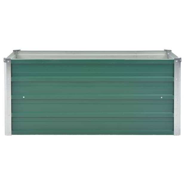 vidaXL Plantenbak verhoogd 100x40x45 cm gegalvaniseerd staal groen