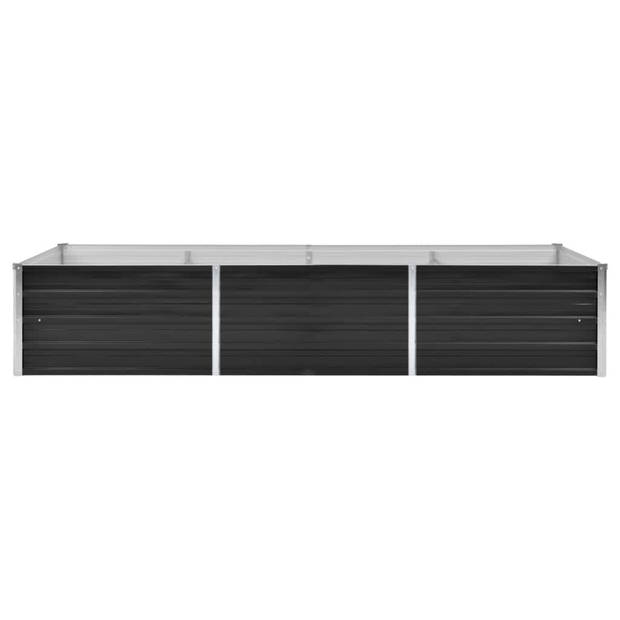 vidaXL Plantenbak verhoogd 240x80x45 cm gegalvaniseerd staal antraciet