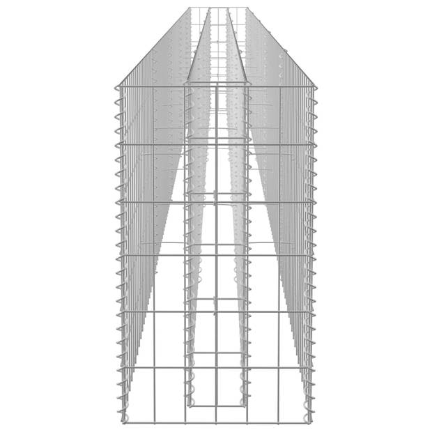 vidaXL Gabion plantenbak verhoogd 450x30x60 cm gegalvaniseerd staal