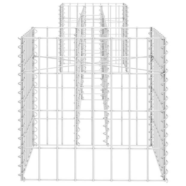 vidaXL Gabion plantenbak H-vormig 260x40x40 cm staaldraad