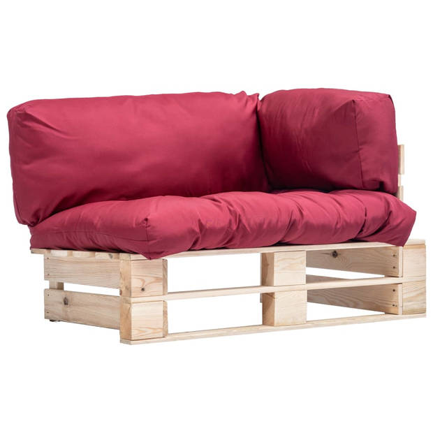 The Living Store Pallet Bank - Tuinbank - 110 x 66 x 65 cm - Grenenhout