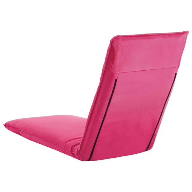 The Living Store Opvouwbaar Loungebed - 175 x 56 x 100 cm - roze - Waterbestendig