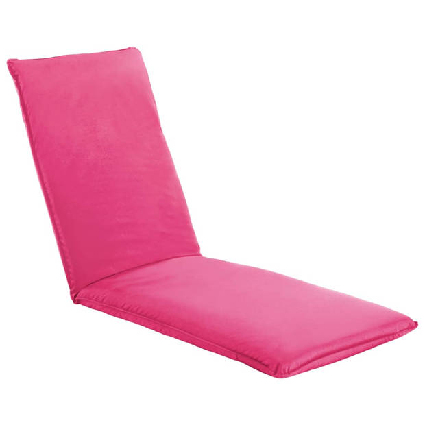 The Living Store Opvouwbaar Loungebed - 175 x 56 x 100 cm - roze - Waterbestendig