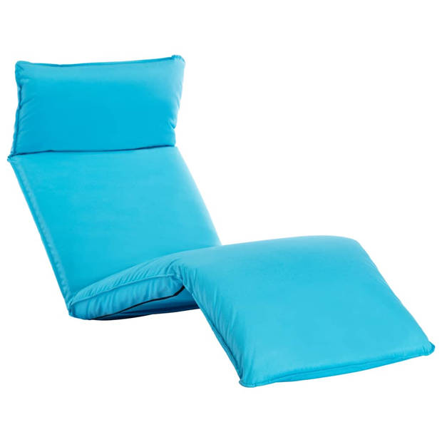 The Living Store Opvouwbaar Loungebed - Tuinmeubelen - 175x56x100 cm - Blauw